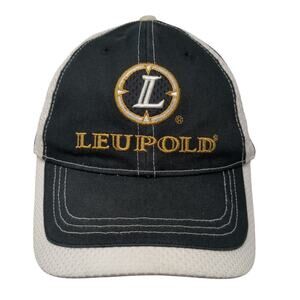 Leupold GX Rangefinder Baseball Cap Black One Size Adjustable 6 Panel 3 Point